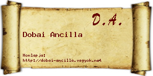 Dobai Ancilla névjegykártya